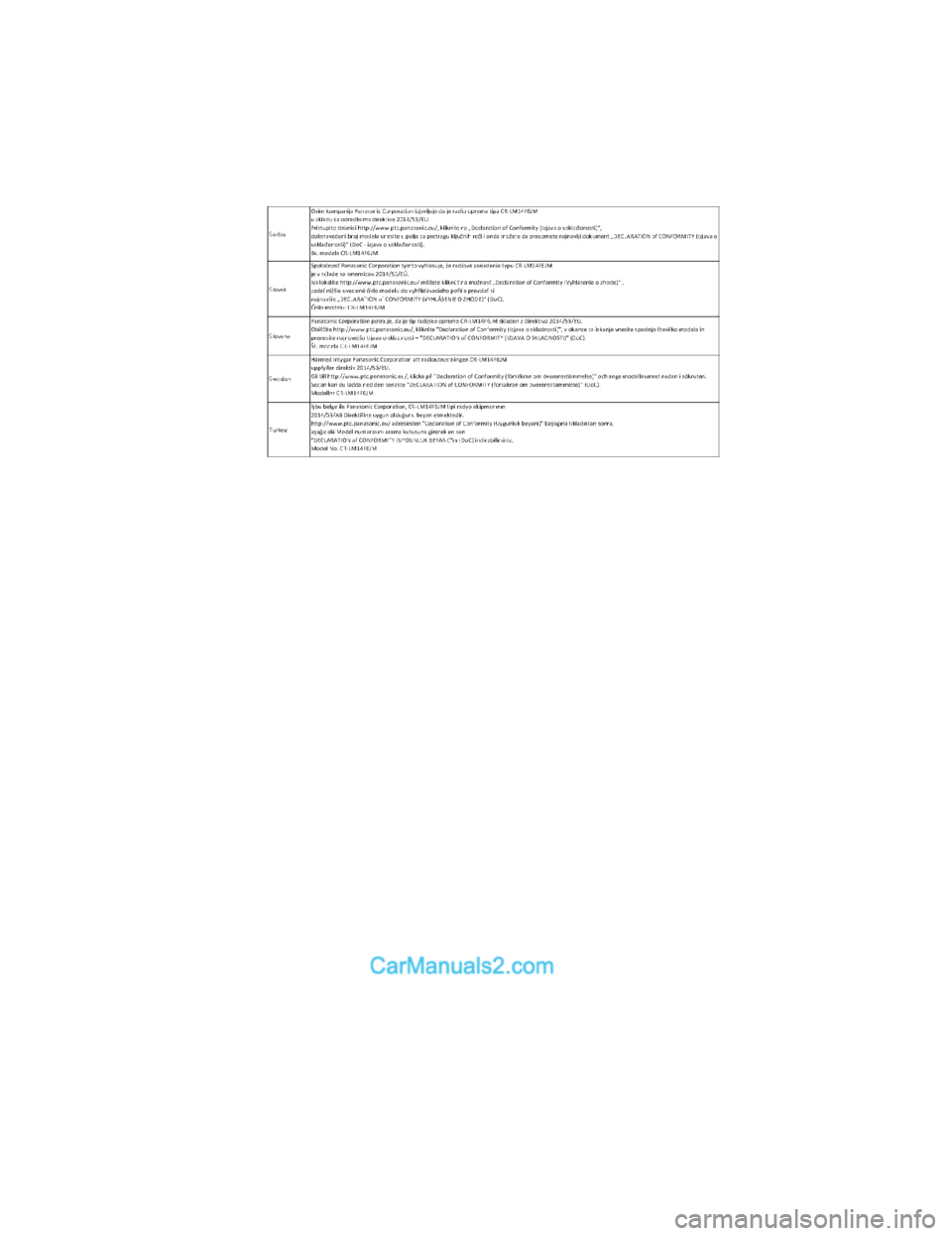 MAZDA MODEL CX-5 2017  Návod k obsluze (in Czech) CX-5_Leaflet_030-17_Edition1.fm  Page 14  Tuesday, July 4, 2017  2:49 PMForm No. CX-5 8FY4-EE-17E-CZ+L_Edition1.pdf  