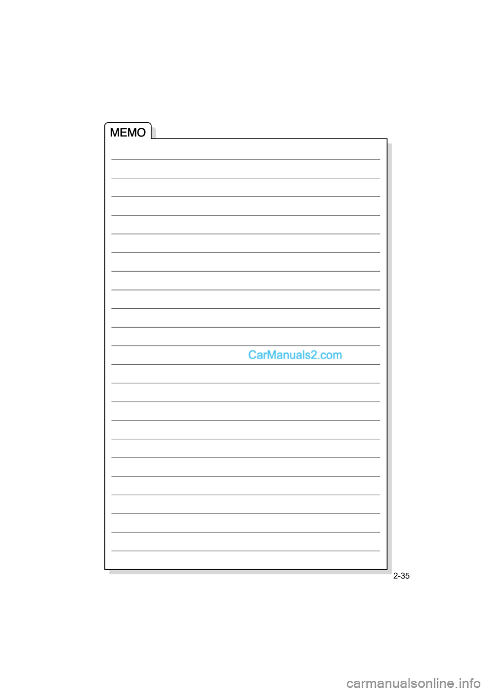 MAZDA MODEL CARROL 2015  取扱説明書 (キャロル) (in Japanese) 2-35
000.book  35 ページ  ２０１４年１２月５日　金曜日　午前９時２０分  