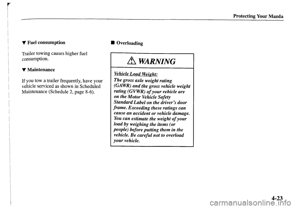 MAZDA MODEL MPV 2001  Owners Manual (in English) 