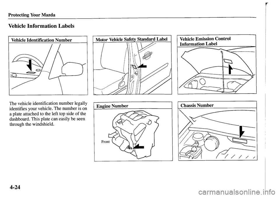 MAZDA MODEL MPV 2001  Owners Manual (in English) 