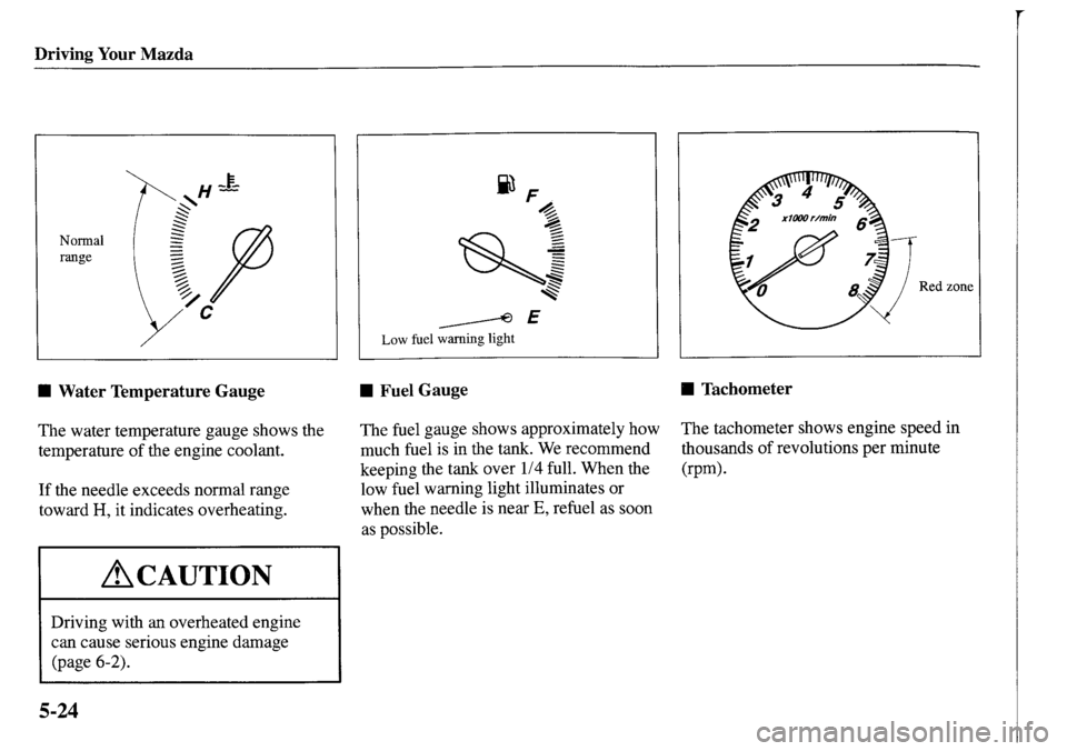 MAZDA MODEL MPV 2001  Owners Manual (in English) 