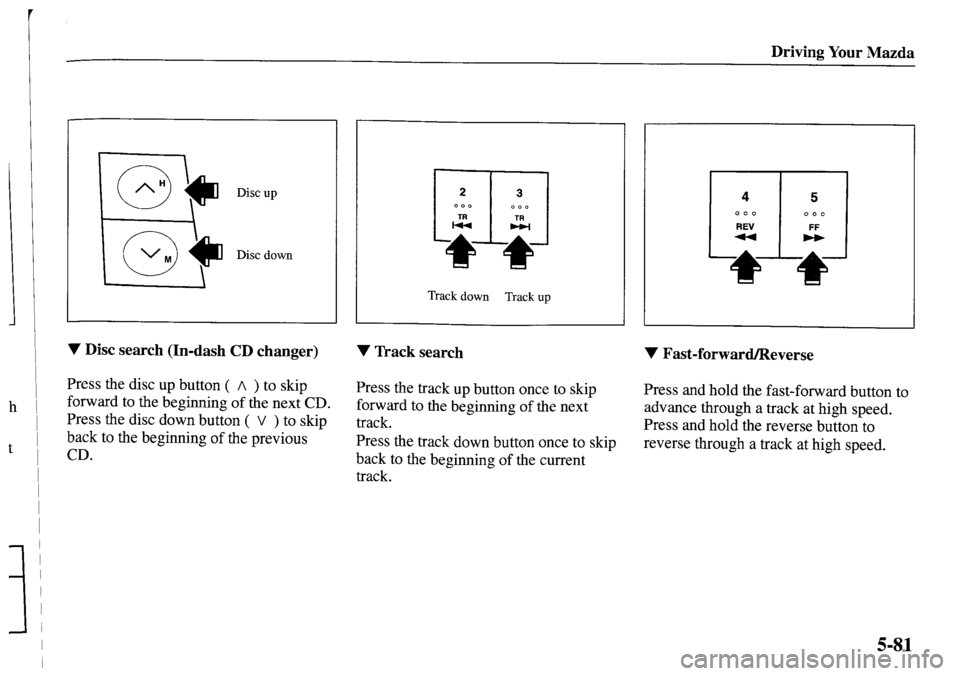 MAZDA MODEL MPV 2001  Owners Manual (in English) 