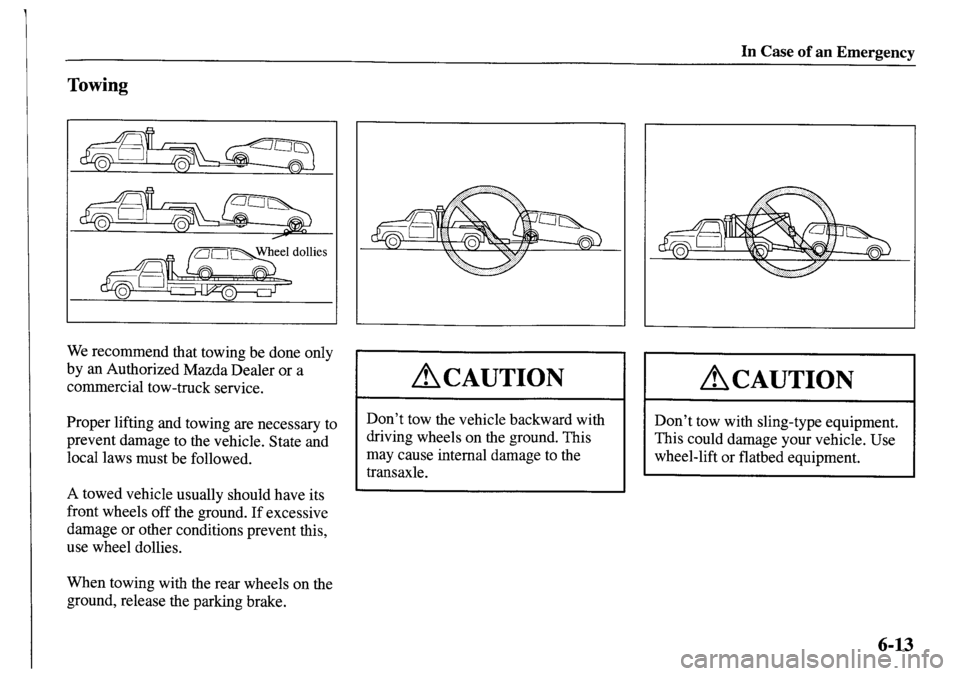 MAZDA MODEL MPV 2001  Owners Manual (in English) 