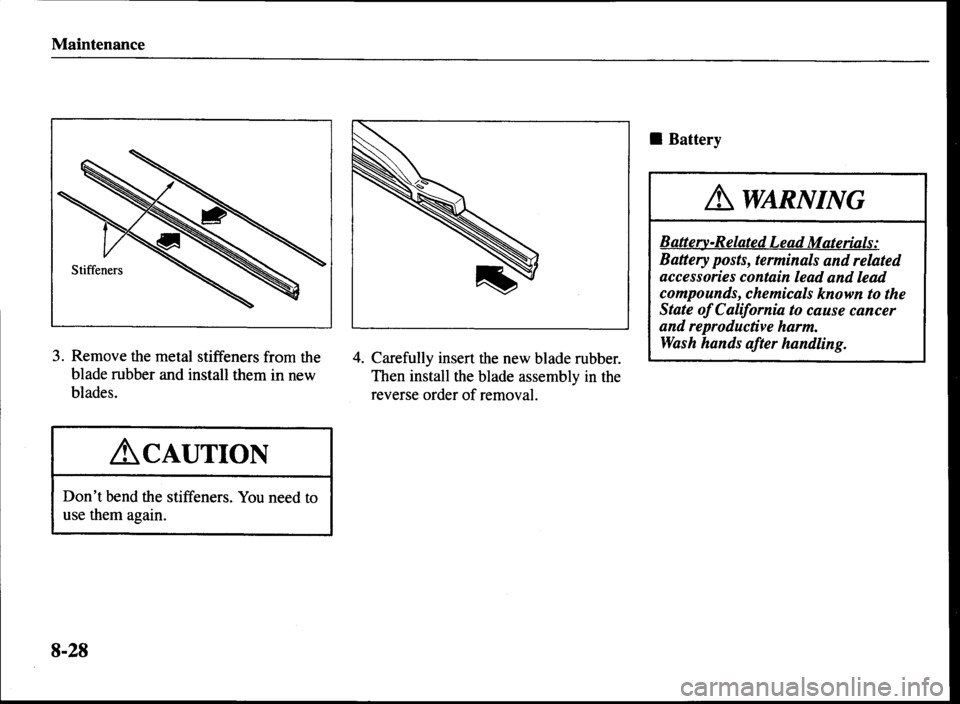 MAZDA MODEL MPV 2000  Owners Manual (in English) 