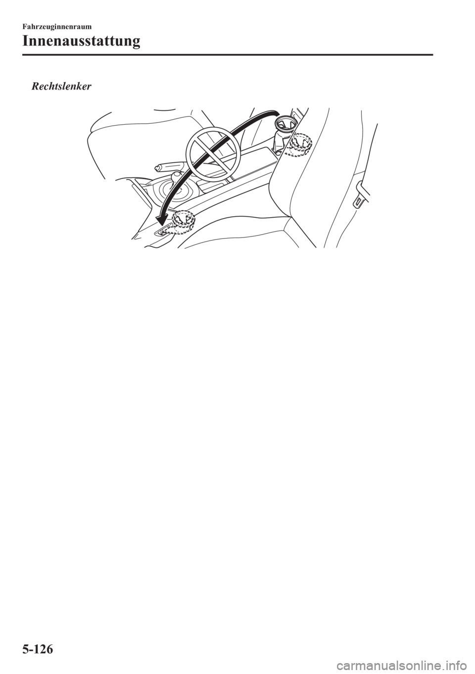 MAZDA MODEL MX-5 2018  Betriebsanleitung (in German) Rechtslenker
 
�)�D�K�U�]�H�X�J�L�Q�Q�H�Q�U�D�X�P
�,�Q�Q�H�Q�D�X�V�V�W�D�W�W�X�Q�J
����� 