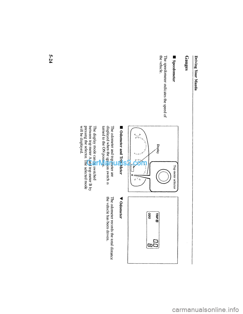 MAZDA MODEL MILLENIA 2001  Owners Manual (in English) 