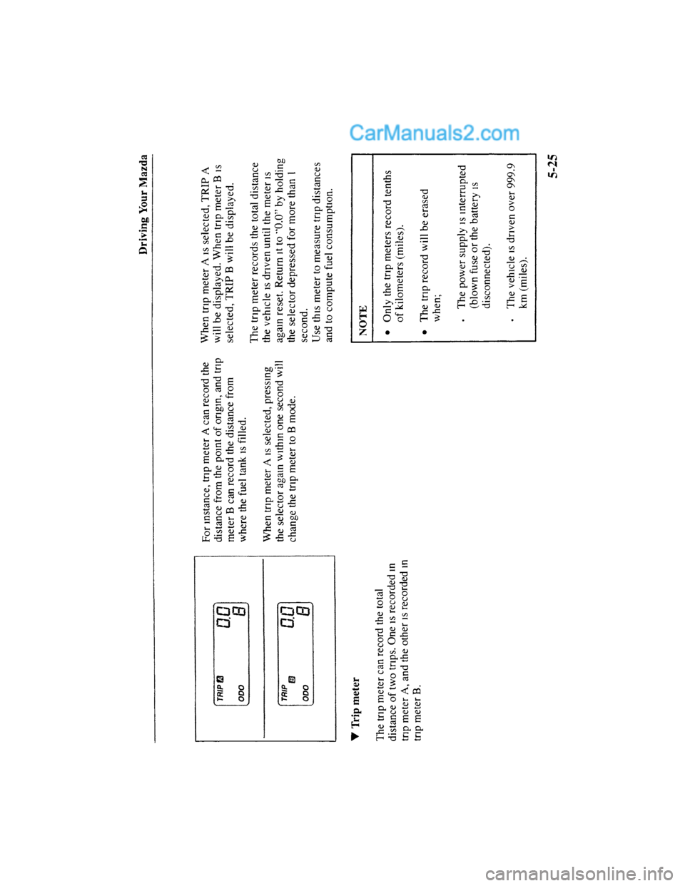 MAZDA MODEL MILLENIA 2001  Owners Manual (in English) 