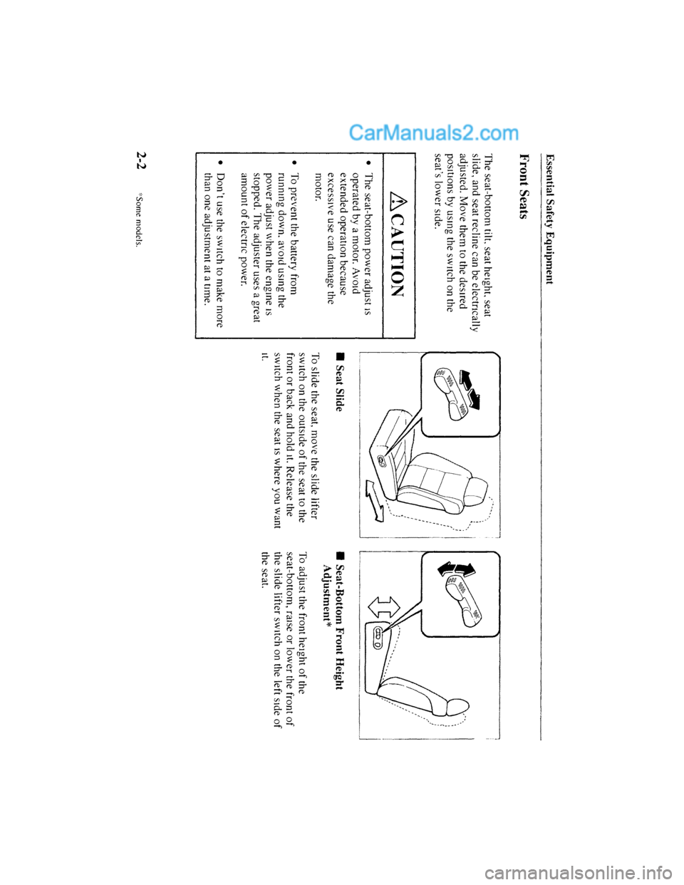 MAZDA MODEL MILLENIA 2001  Owners Manual (in English) 