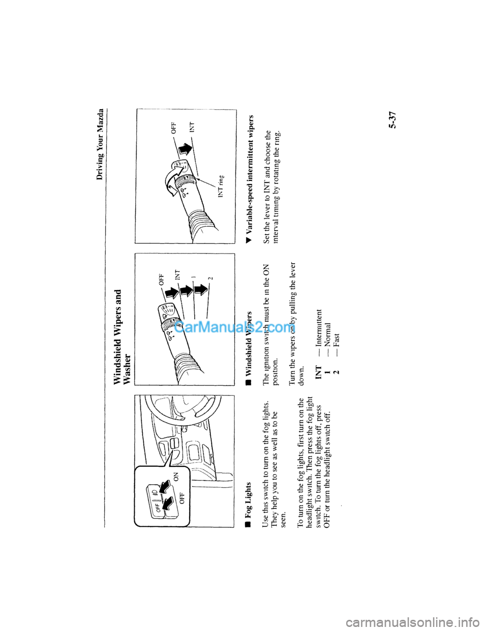 MAZDA MODEL MILLENIA 2001  Owners Manual (in English) 