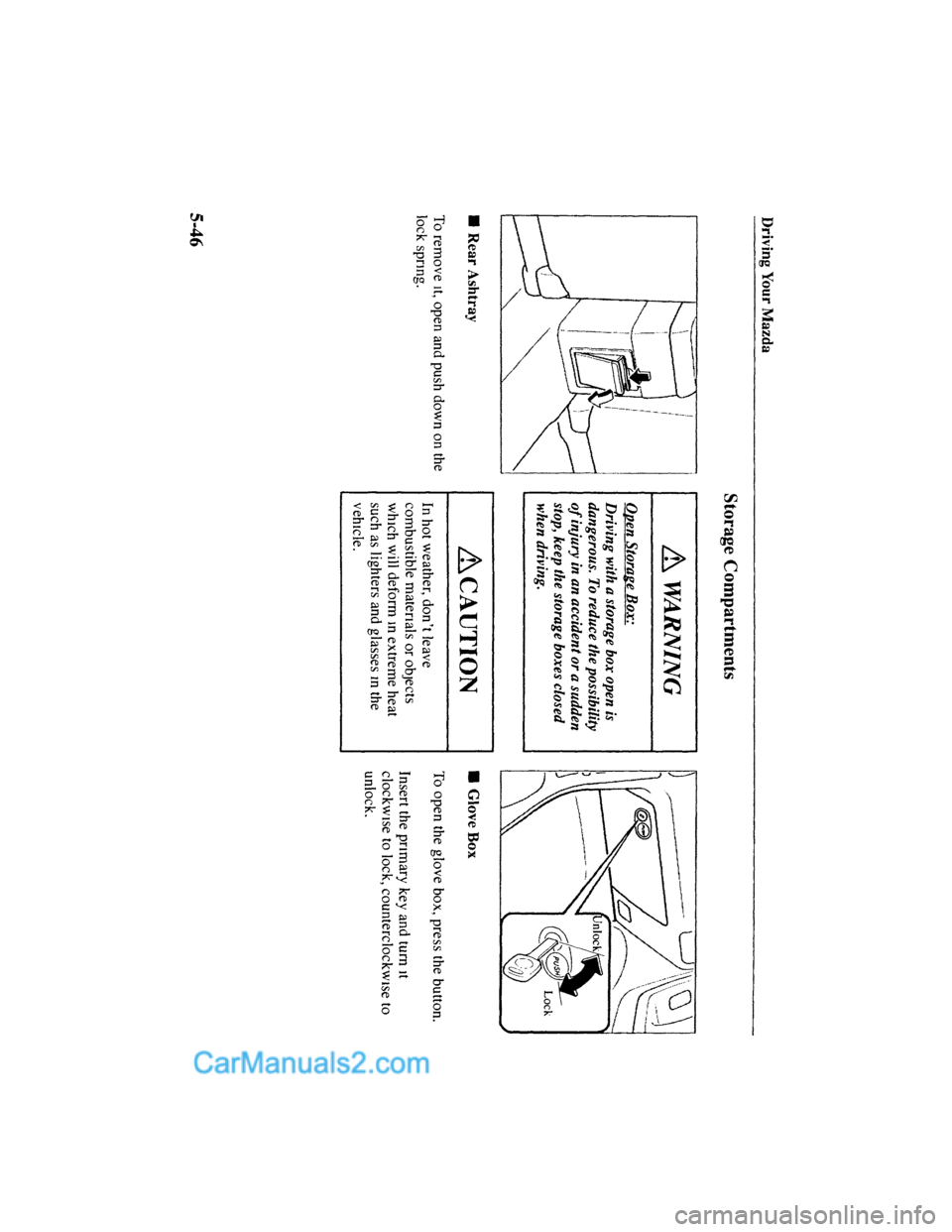 MAZDA MODEL MILLENIA 2001  Owners Manual (in English) 