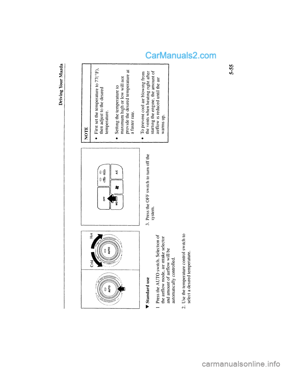 MAZDA MODEL MILLENIA 2001  Owners Manual (in English) 