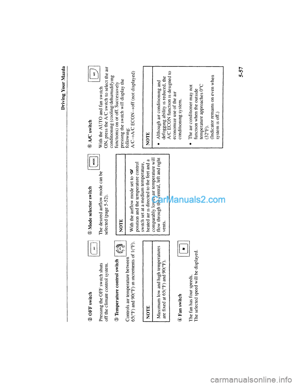 MAZDA MODEL MILLENIA 2001  Owners Manual (in English) 