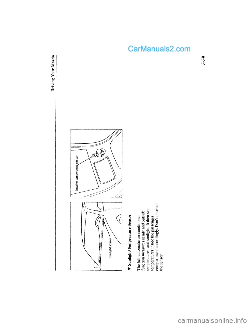 MAZDA MODEL MILLENIA 2001  Owners Manual (in English) 