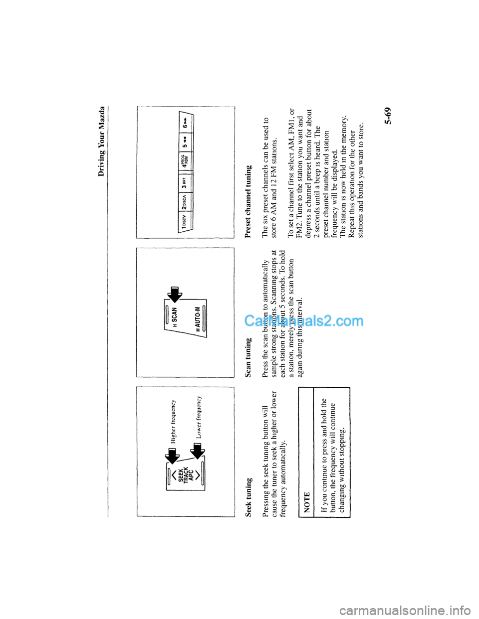 MAZDA MODEL MILLENIA 2001  Owners Manual (in English) 