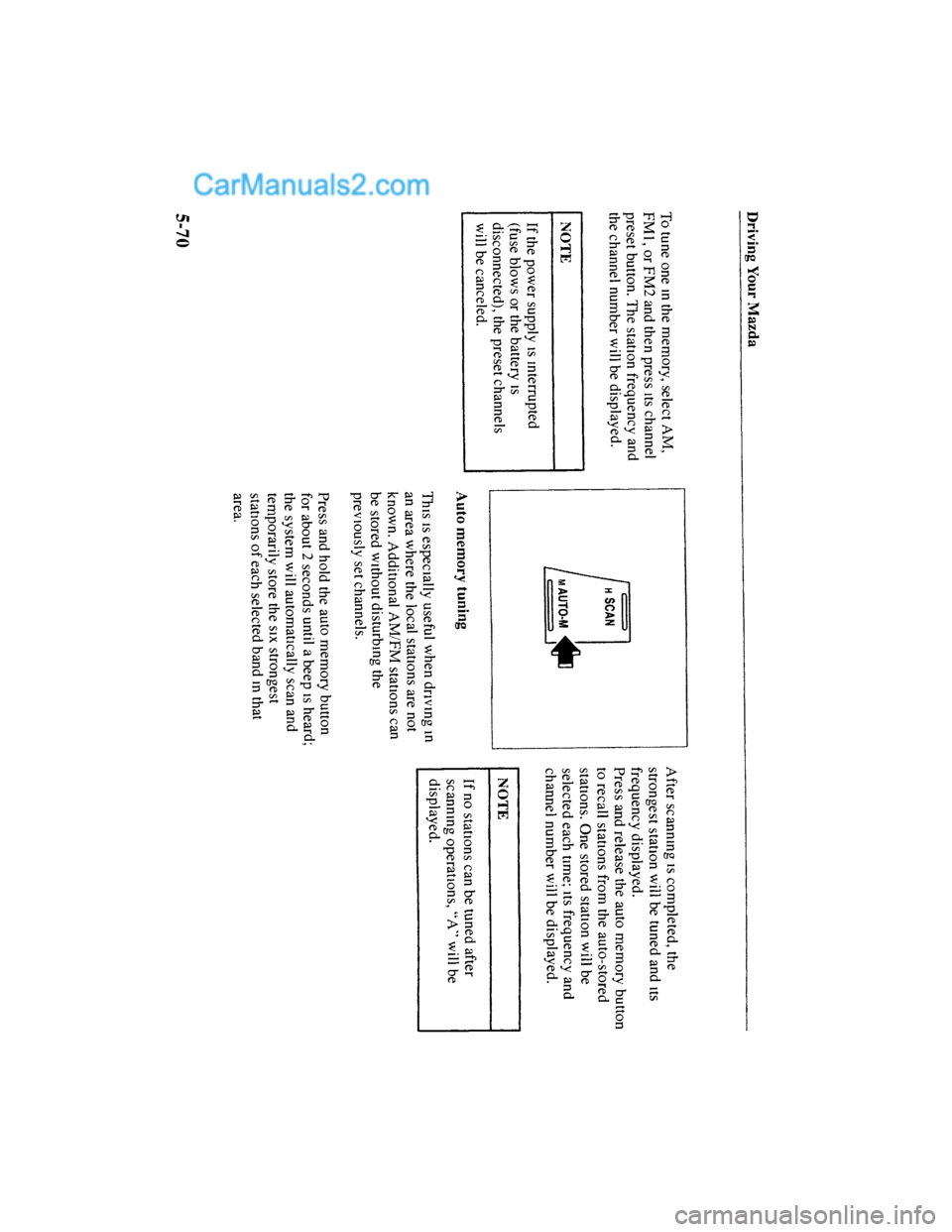 MAZDA MODEL MILLENIA 2001  Owners Manual (in English) 