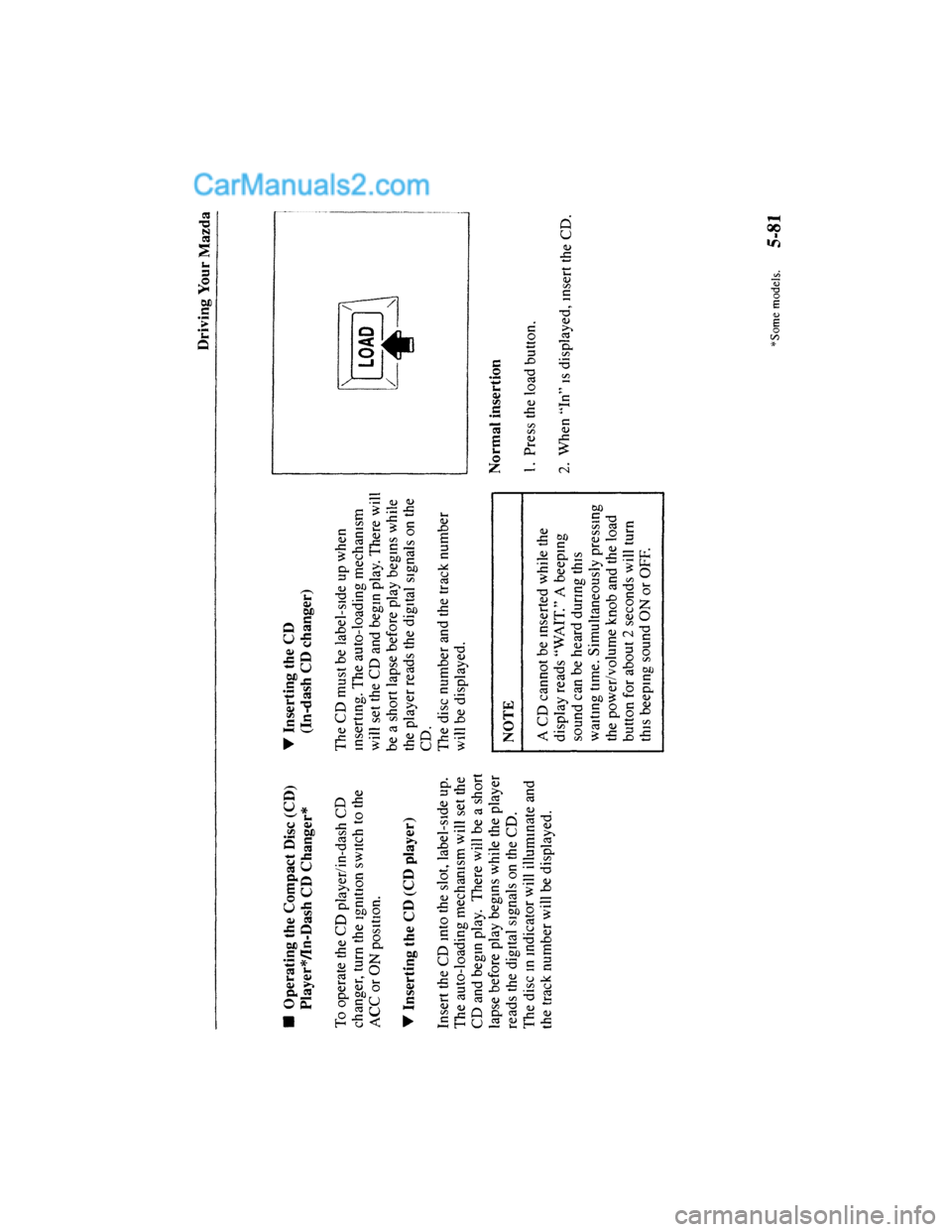 MAZDA MODEL MILLENIA 2001  Owners Manual (in English) 