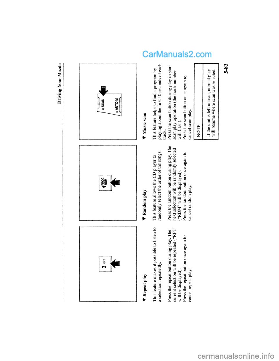 MAZDA MODEL MILLENIA 2001  Owners Manual (in English) 