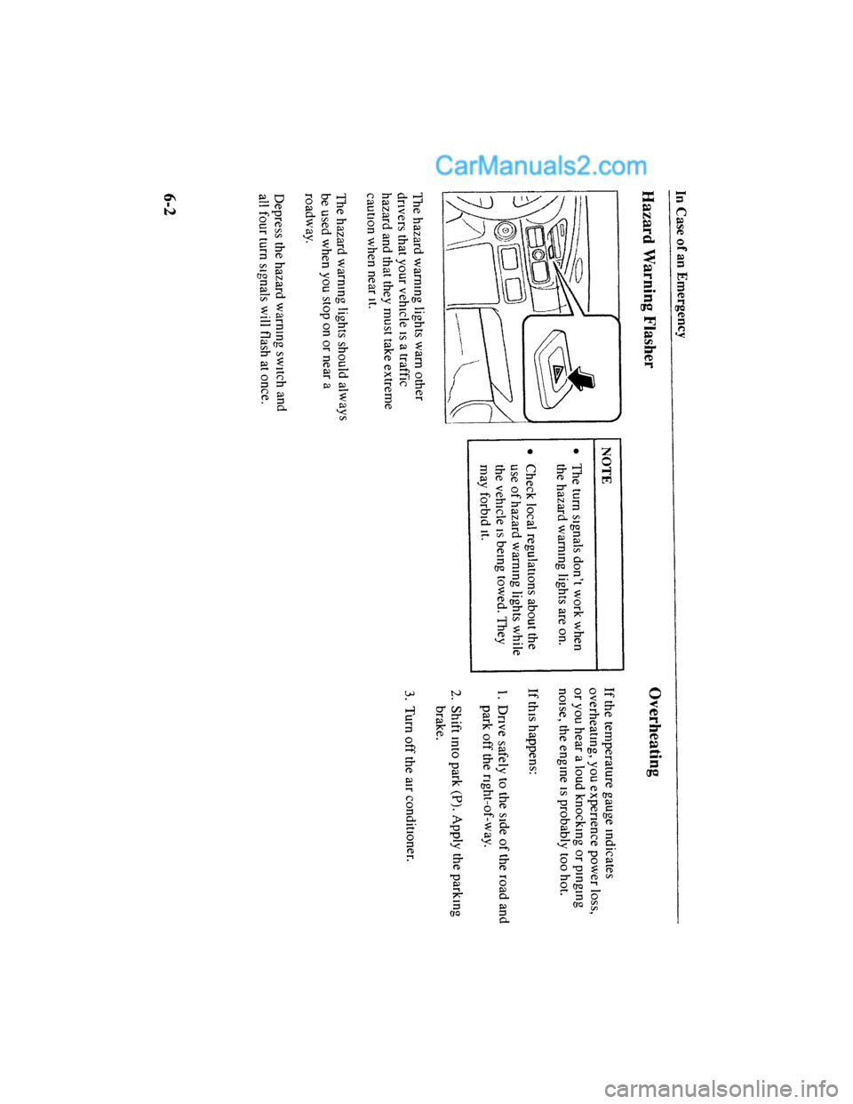 MAZDA MODEL MILLENIA 2001  Owners Manual (in English) 