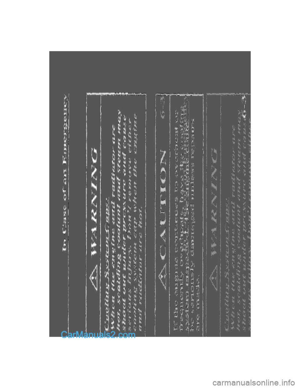 MAZDA MODEL MILLENIA 2001  Owners Manual (in English) 