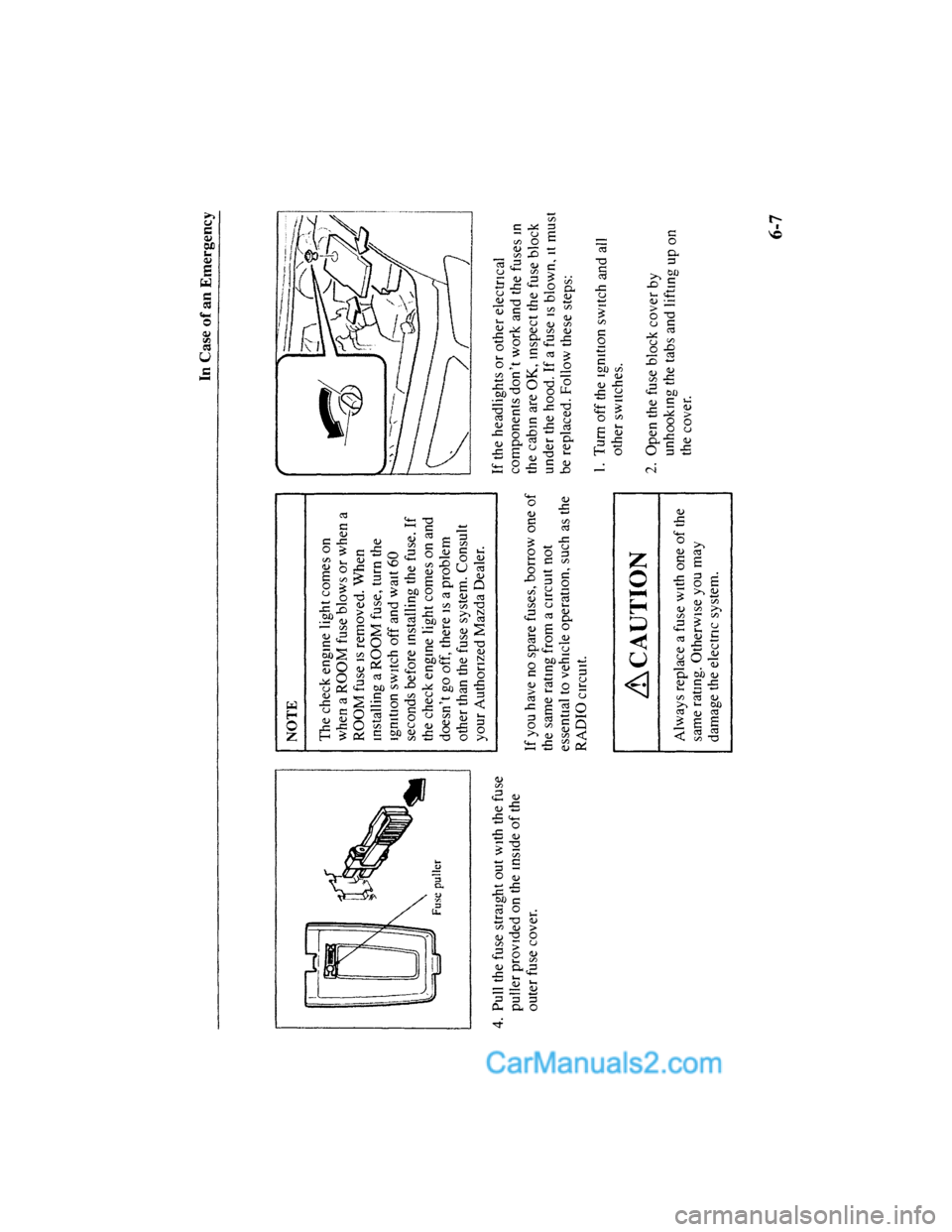 MAZDA MODEL MILLENIA 2001  Owners Manual (in English) 