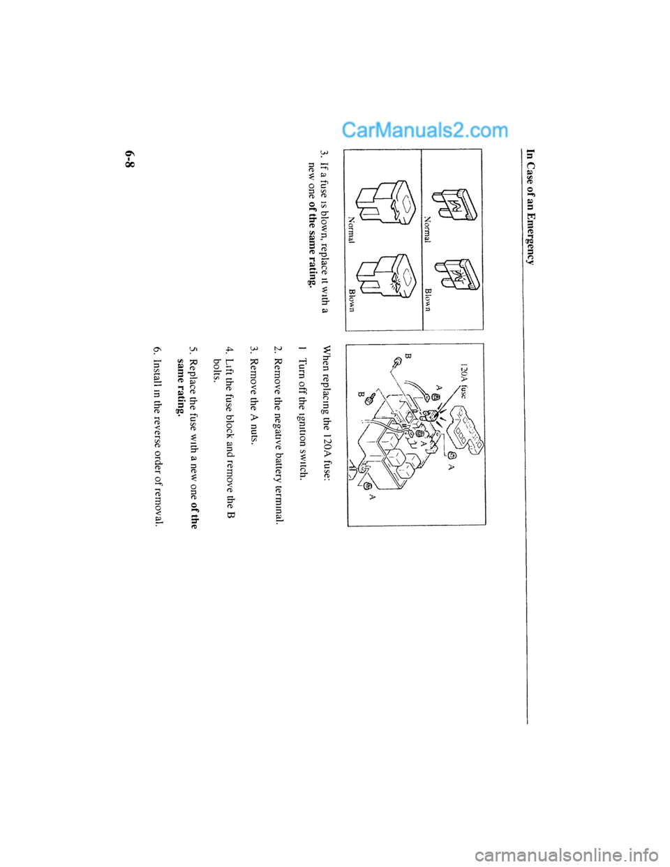 MAZDA MODEL MILLENIA 2001  Owners Manual (in English) 