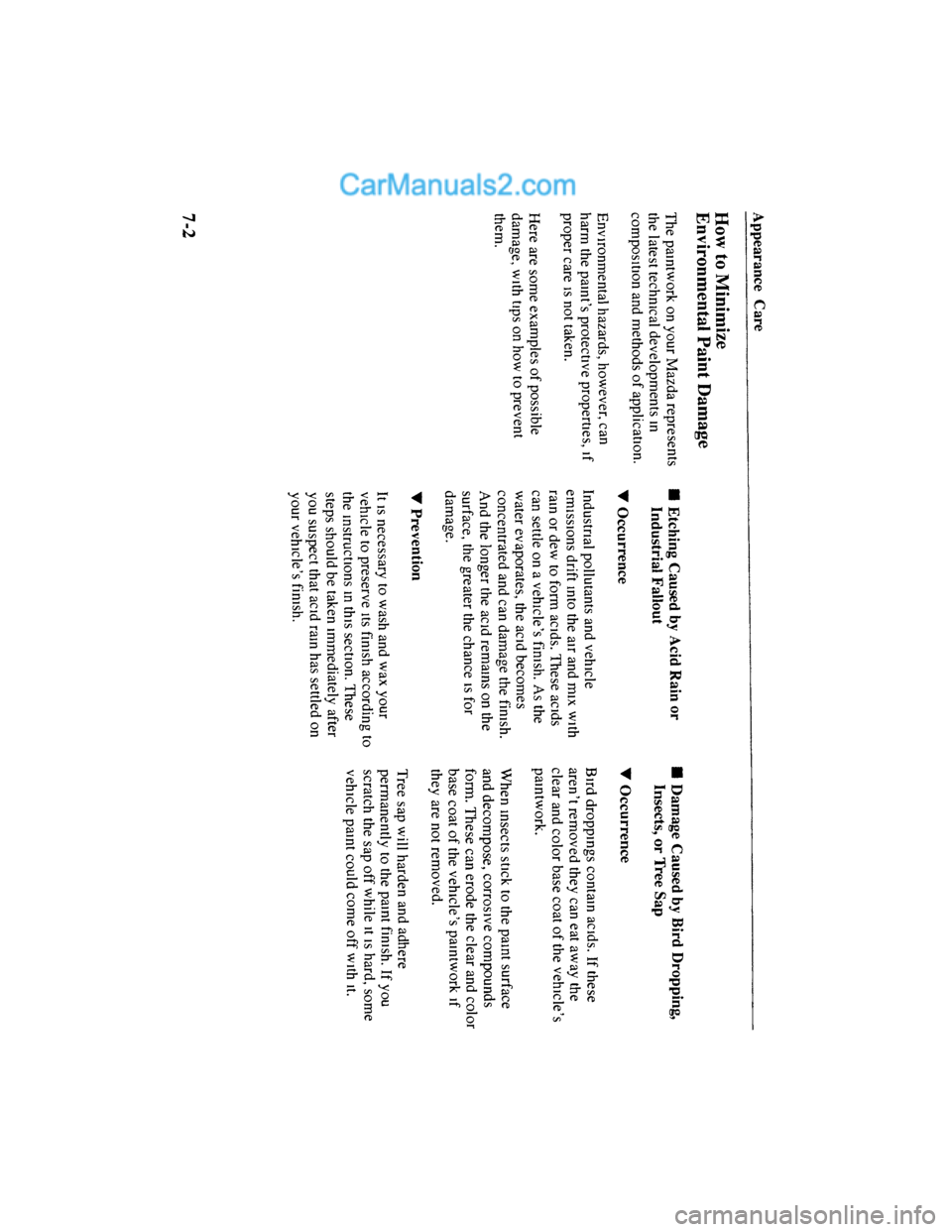 MAZDA MODEL MILLENIA 2001  Owners Manual (in English) 