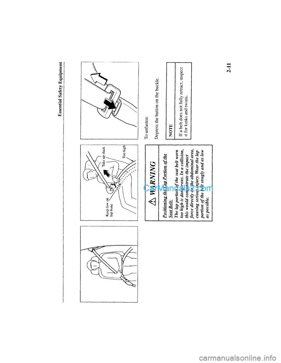 MAZDA MODEL MILLENIA 2001  Owners Manual (in English) 