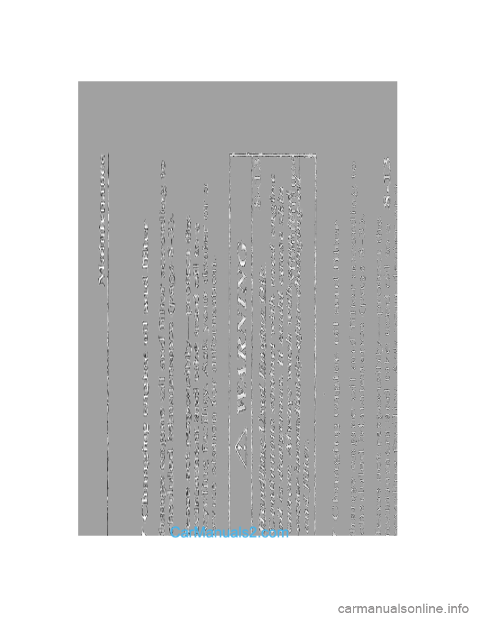 MAZDA MODEL MILLENIA 2001  Owners Manual (in English) 