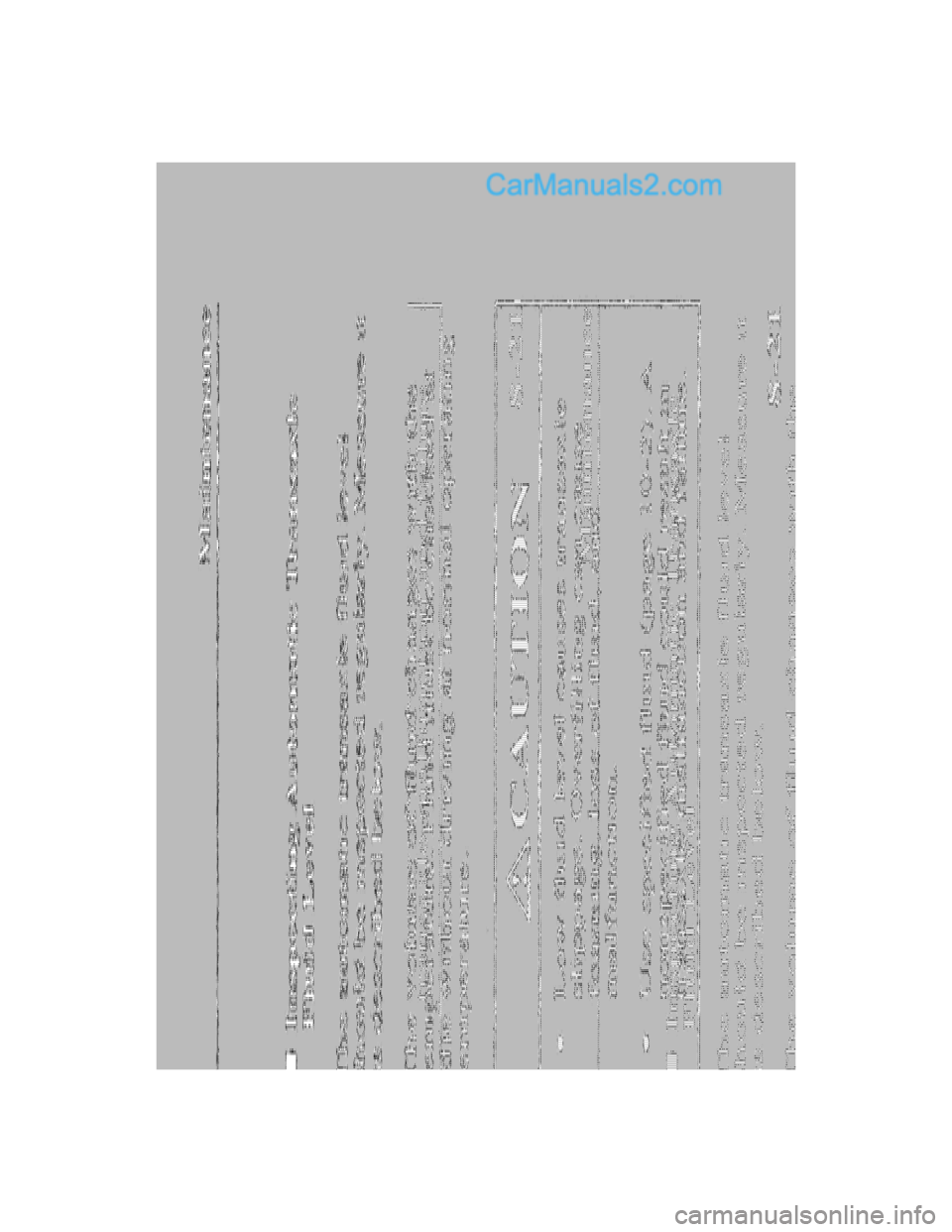 MAZDA MODEL MILLENIA 2001  Owners Manual (in English) 