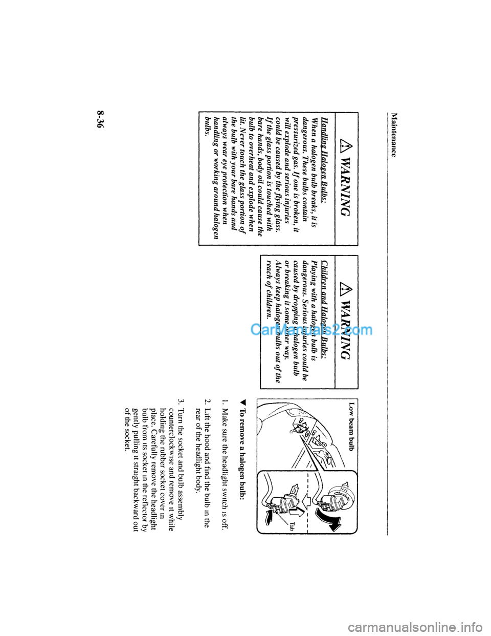 MAZDA MODEL MILLENIA 2001  Owners Manual (in English) 