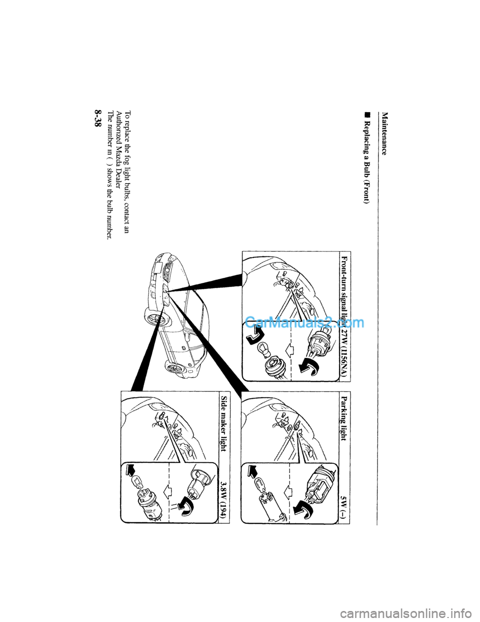 MAZDA MODEL MILLENIA 2001  Owners Manual (in English) 
