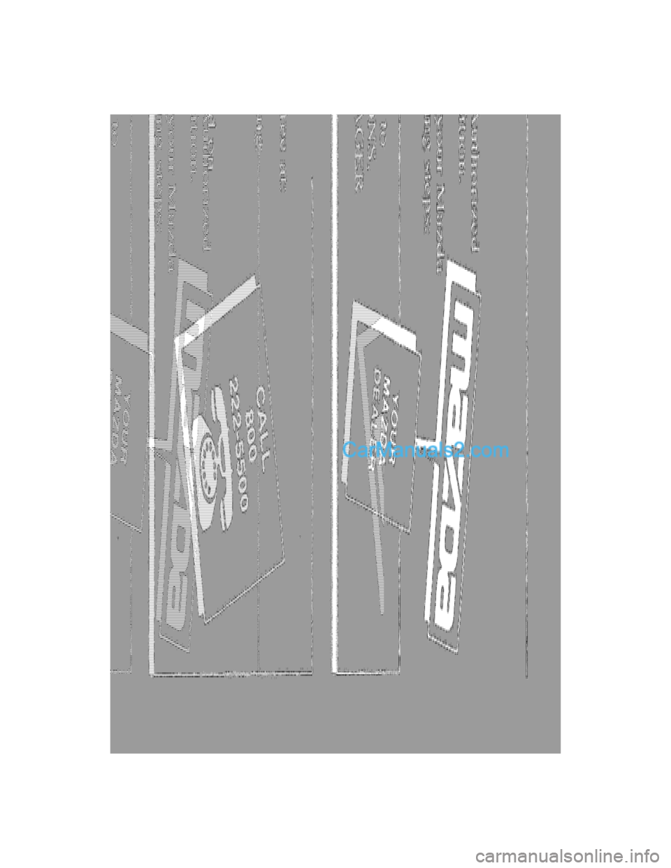 MAZDA MODEL MILLENIA 2001  Owners Manual (in English) 