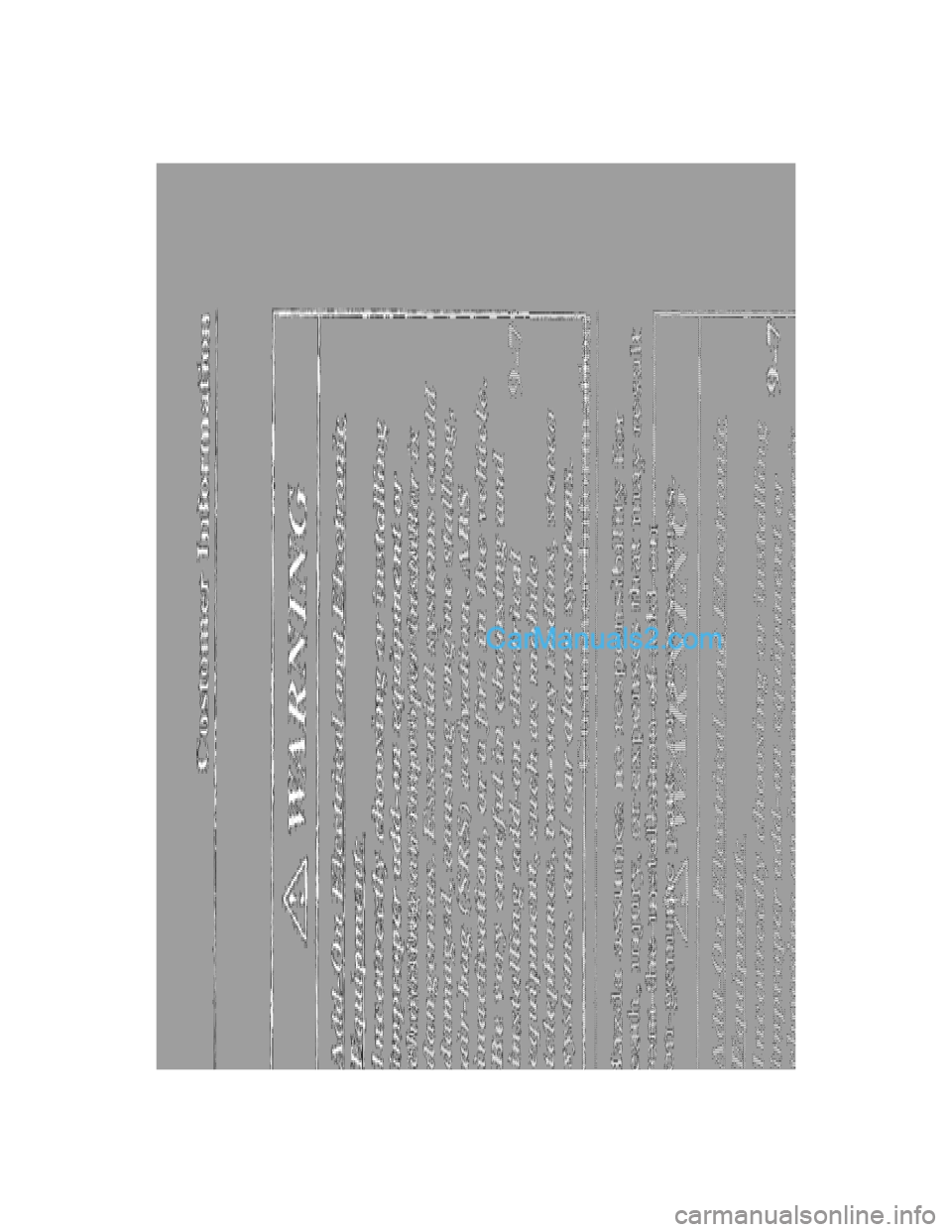 MAZDA MODEL MILLENIA 2001  Owners Manual (in English) 
