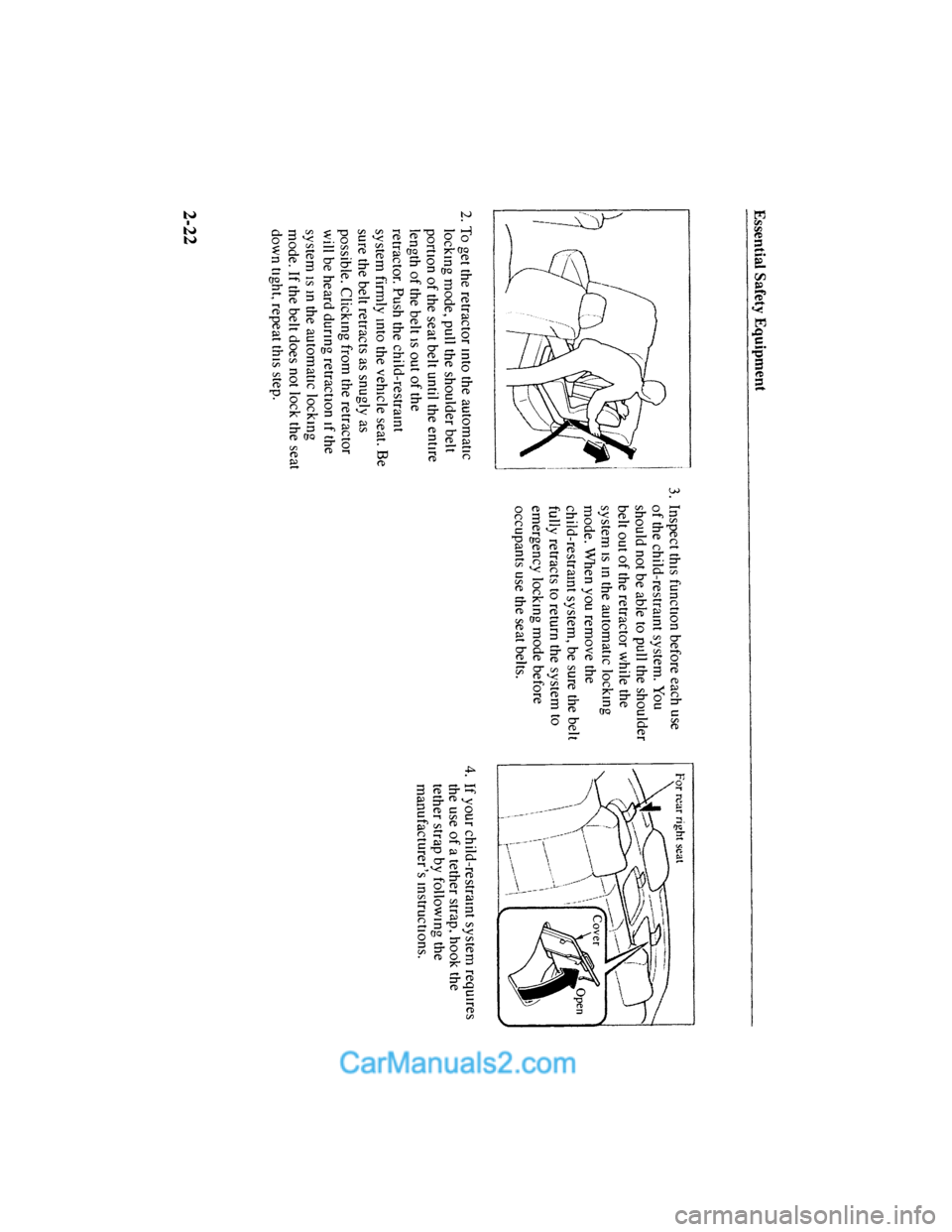 MAZDA MODEL MILLENIA 2001  Owners Manual (in English) 