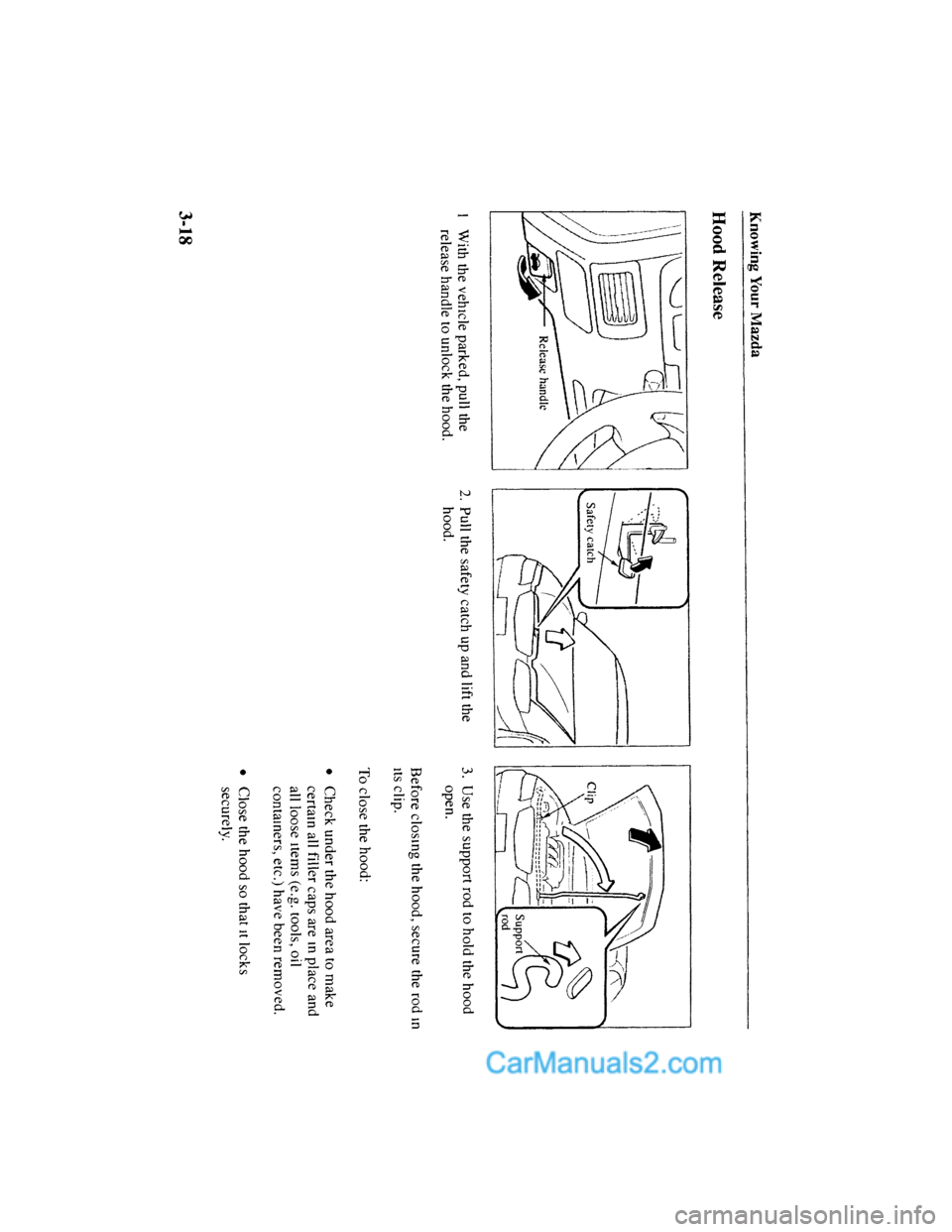 MAZDA MODEL MILLENIA 2001  Owners Manual (in English) 