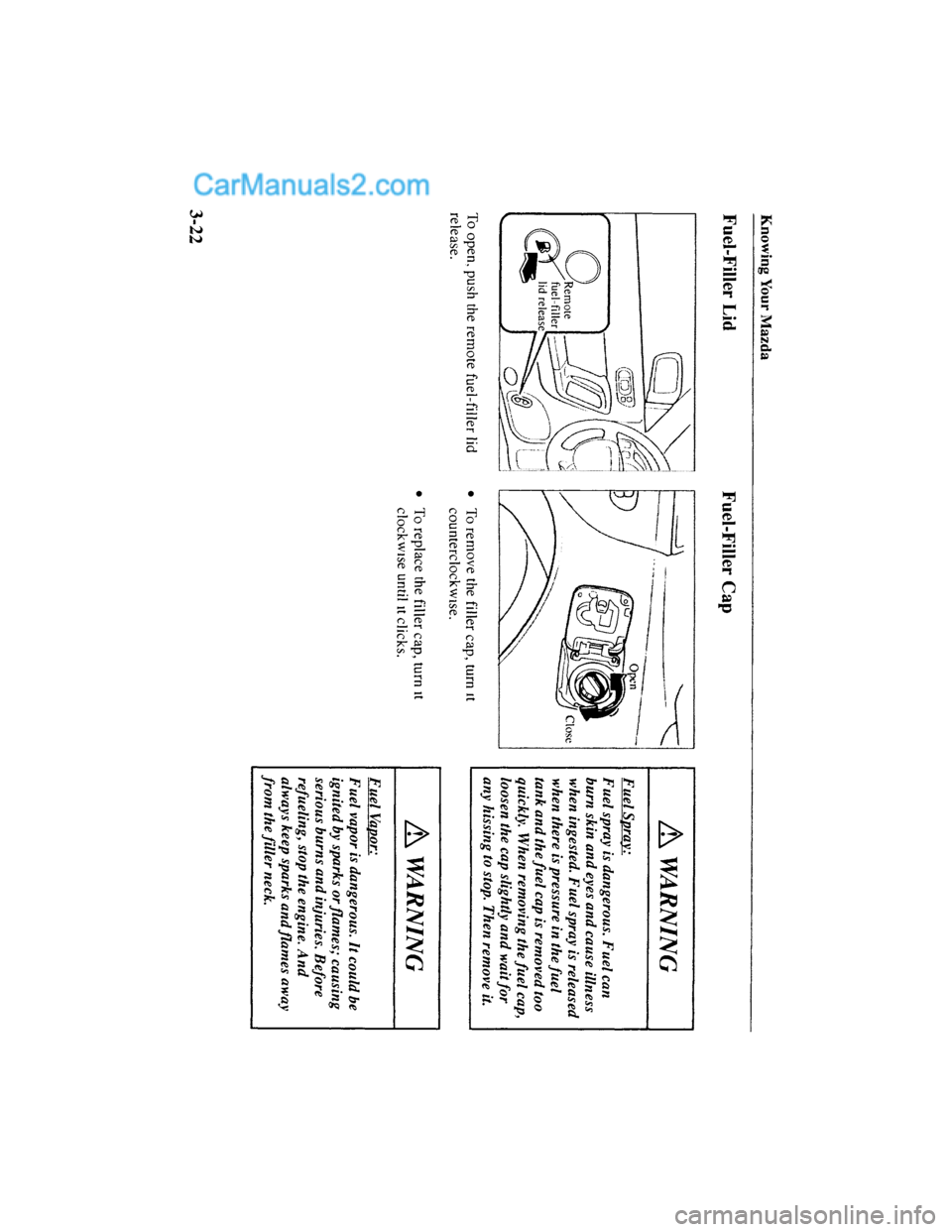 MAZDA MODEL MILLENIA 2001  Owners Manual (in English) 