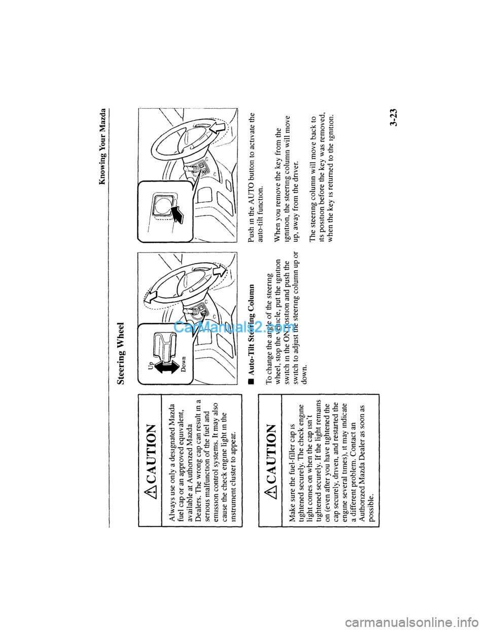 MAZDA MODEL MILLENIA 2001  Owners Manual (in English) 