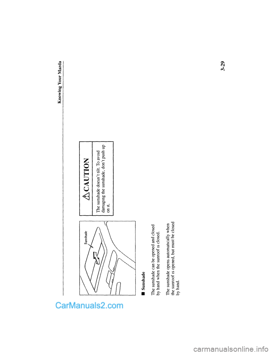 MAZDA MODEL MILLENIA 2001  Owners Manual (in English) 