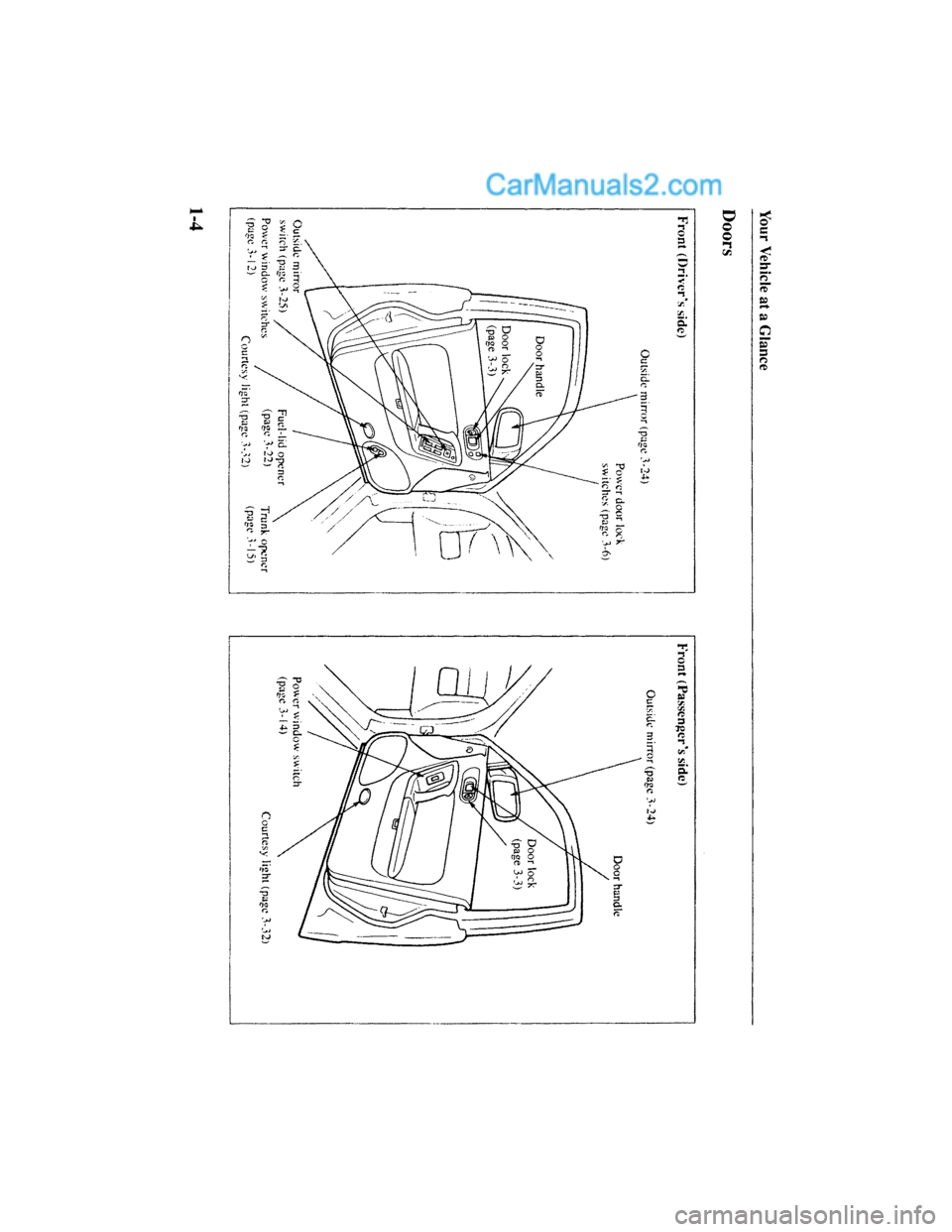MAZDA MODEL MILLENIA 2001  Owners Manual (in English) 