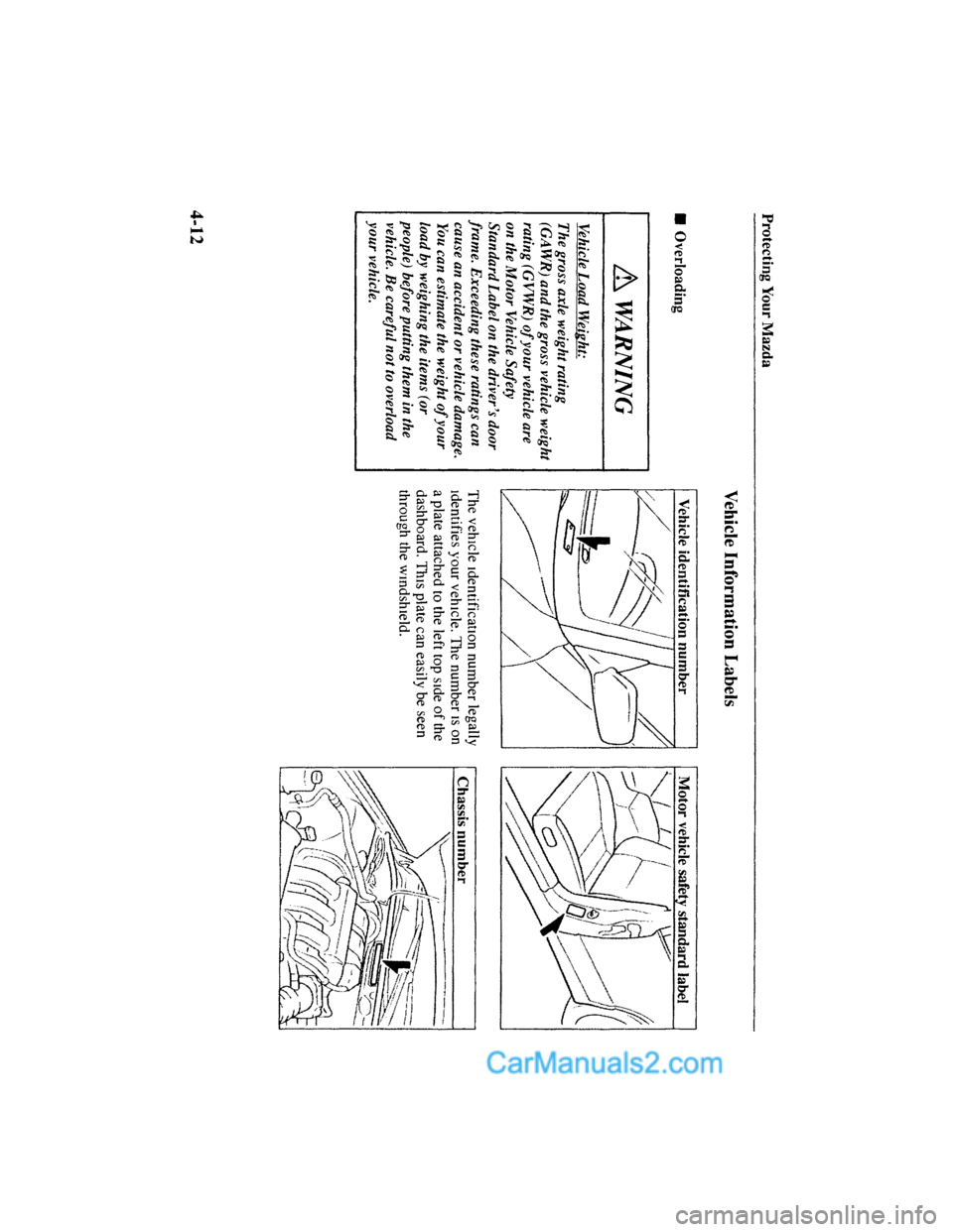 MAZDA MODEL MILLENIA 2001  Owners Manual (in English) 