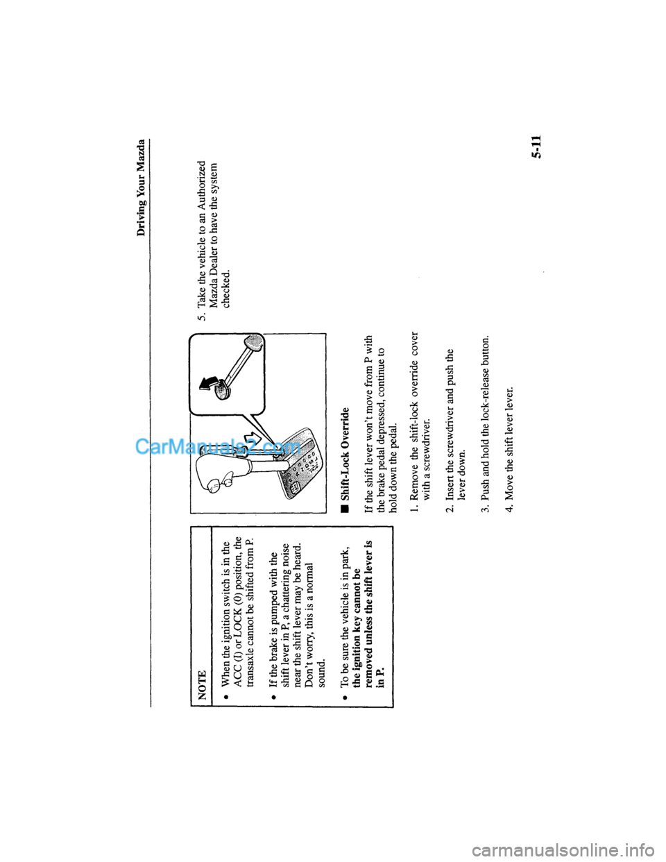 MAZDA MODEL MILLENIA 2000  Owners Manual (in English) 