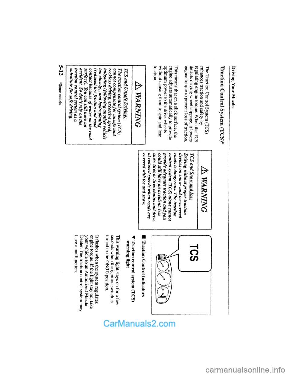 MAZDA MODEL MILLENIA 2000  Owners Manual (in English) 