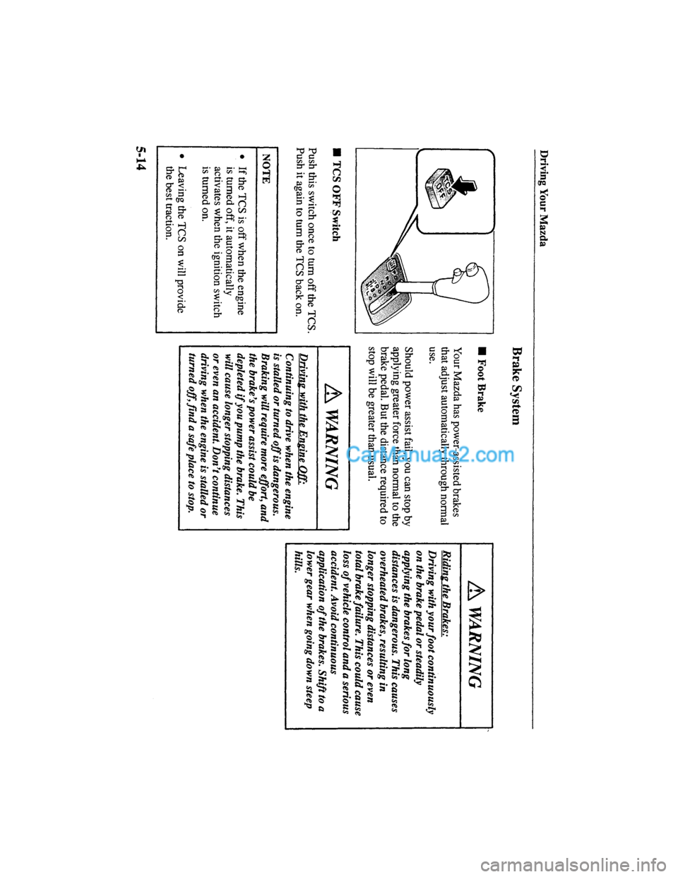 MAZDA MODEL MILLENIA 2000  Owners Manual (in English) 