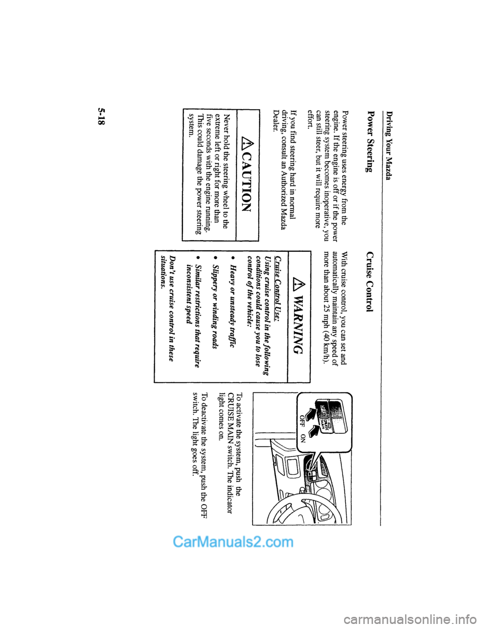 MAZDA MODEL MILLENIA 2000  Owners Manual (in English) 