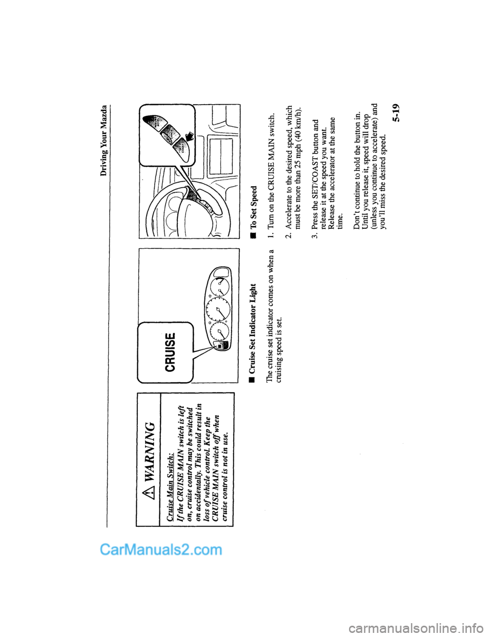 MAZDA MODEL MILLENIA 2000  Owners Manual (in English) 