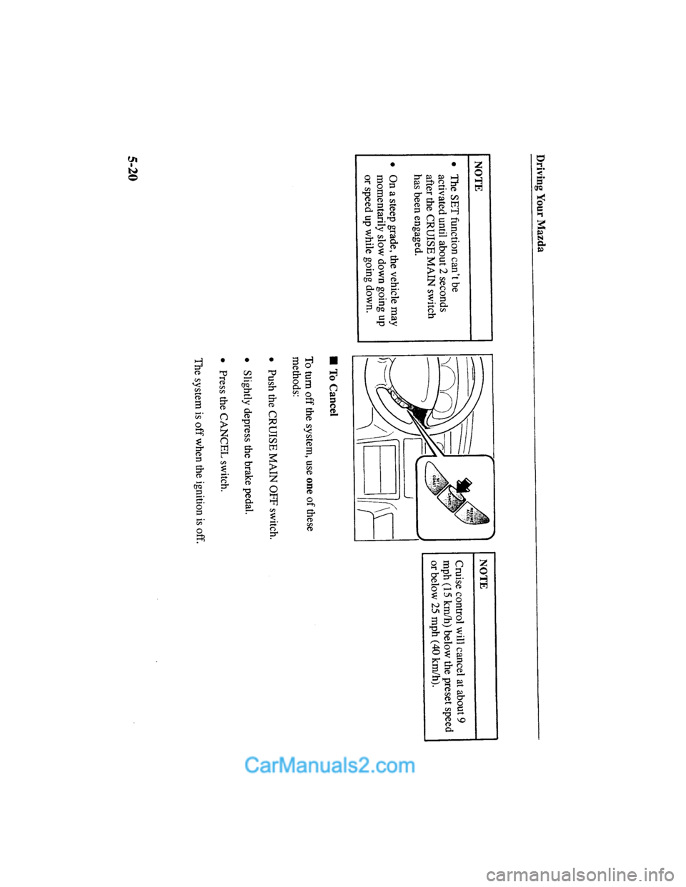 MAZDA MODEL MILLENIA 2000  Owners Manual (in English) 