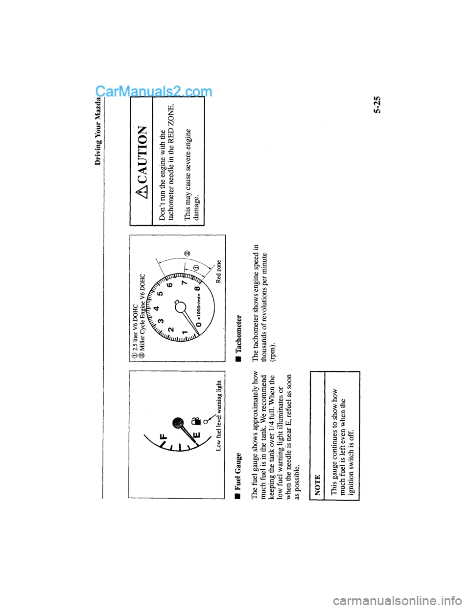 MAZDA MODEL MILLENIA 2000  Owners Manual (in English) 