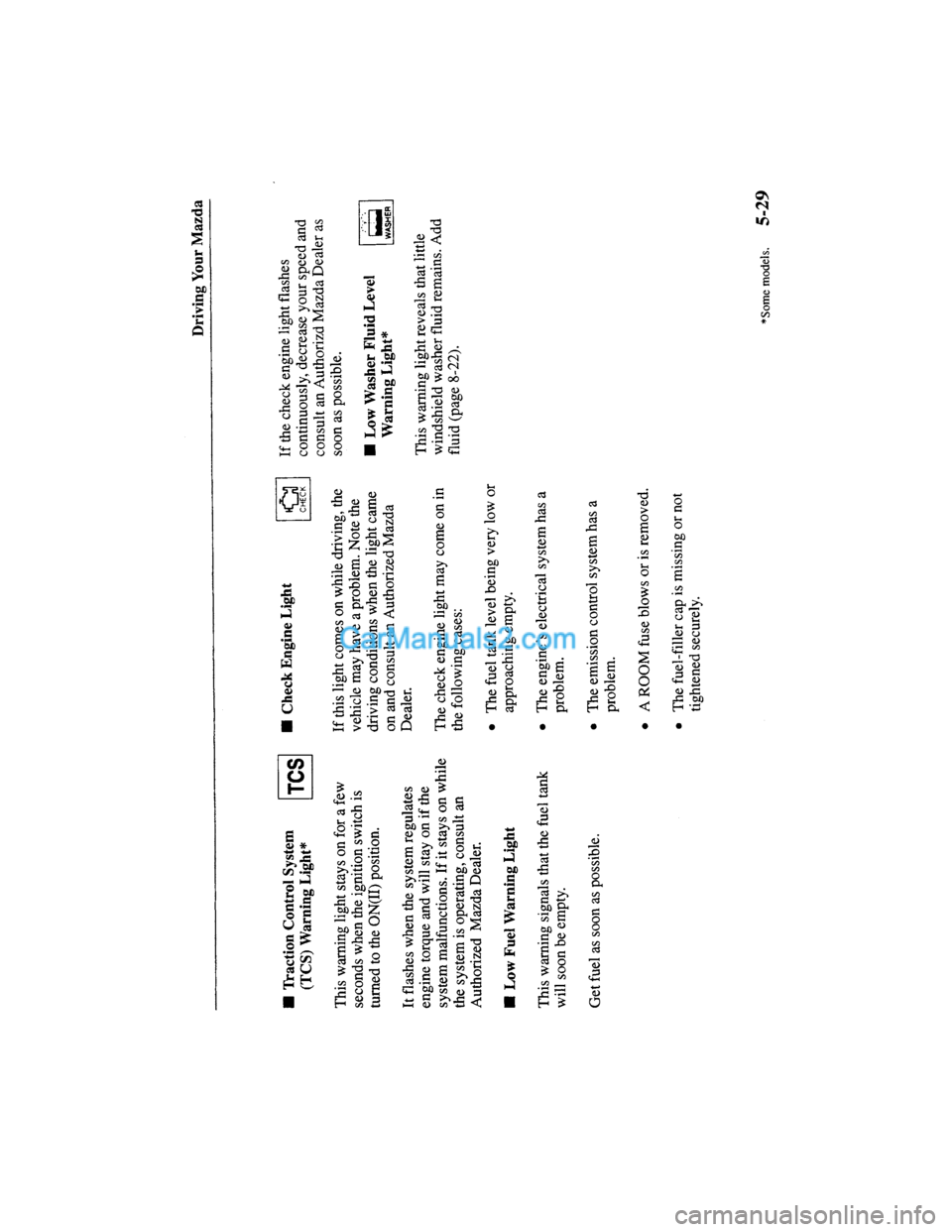 MAZDA MODEL MILLENIA 2000  Owners Manual (in English) 