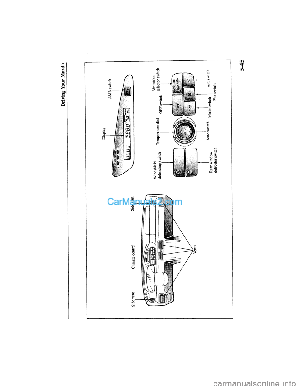 MAZDA MODEL MILLENIA 2000  Owners Manual (in English) 