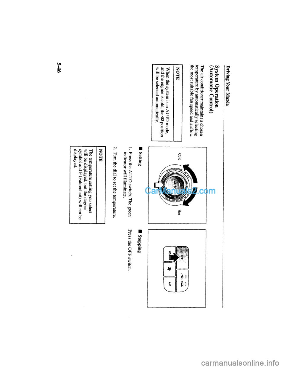 MAZDA MODEL MILLENIA 2000  Owners Manual (in English) 